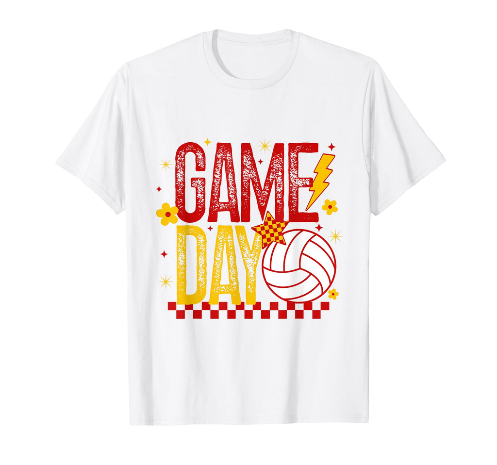 Volleyball Game Day Volleyball Mom Red T-Shirt - Aesthetic Graphic Unisex - T-Shirt, Sweatshirt, Hoodie