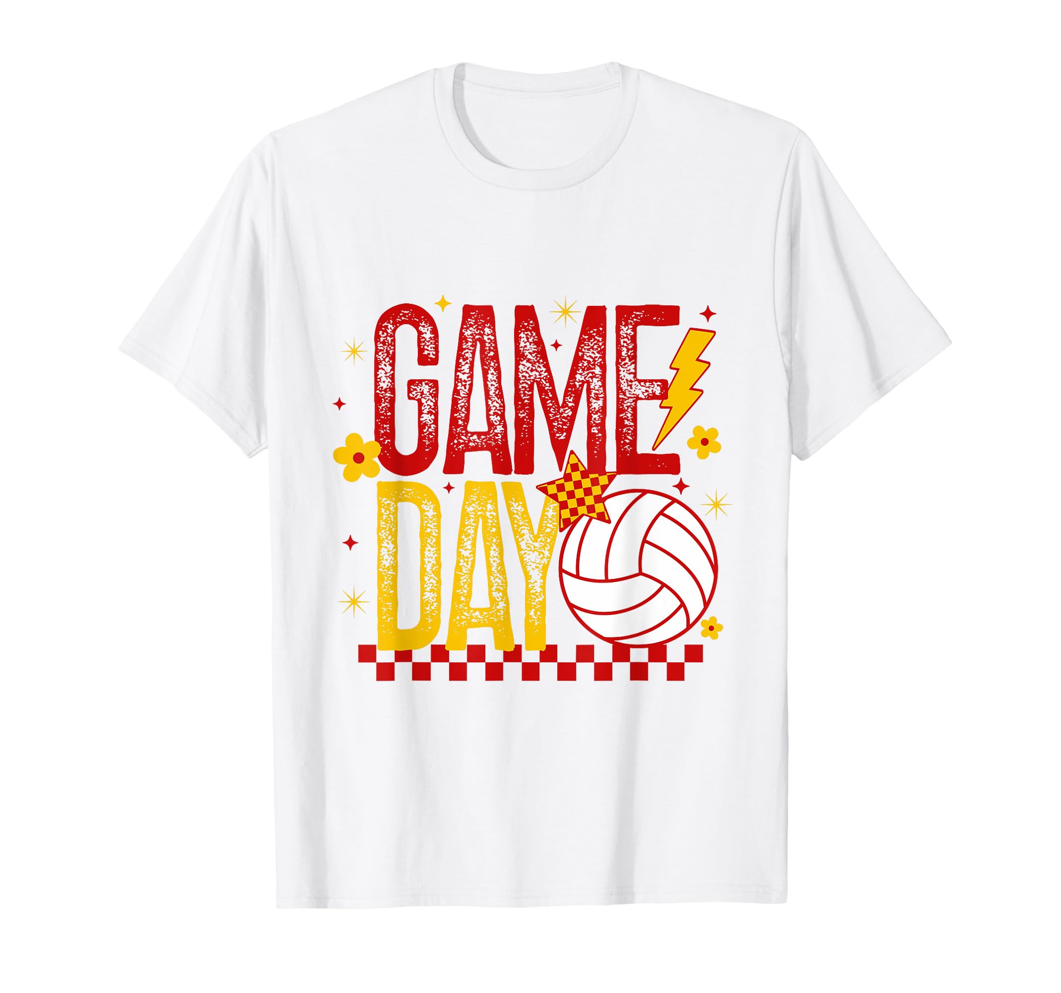 Volleyball Game Day Volleyball Mom Red T-Shirt - Aesthetic Graphic Unisex - T-Shirt, Sweatshirt, Hoodie