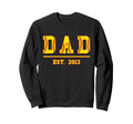Dad Est 2013 Funny Sports Year Sweatshirt - Aesthetic Graphic for Adults - T-Shirt, Sweatshirt, Hoodie