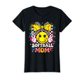 Peace Groovy Coquette Bow Softball Mom T-Shirt - Unique Graphic Men Women - T-Shirt, Sweatshirt, Hoodie