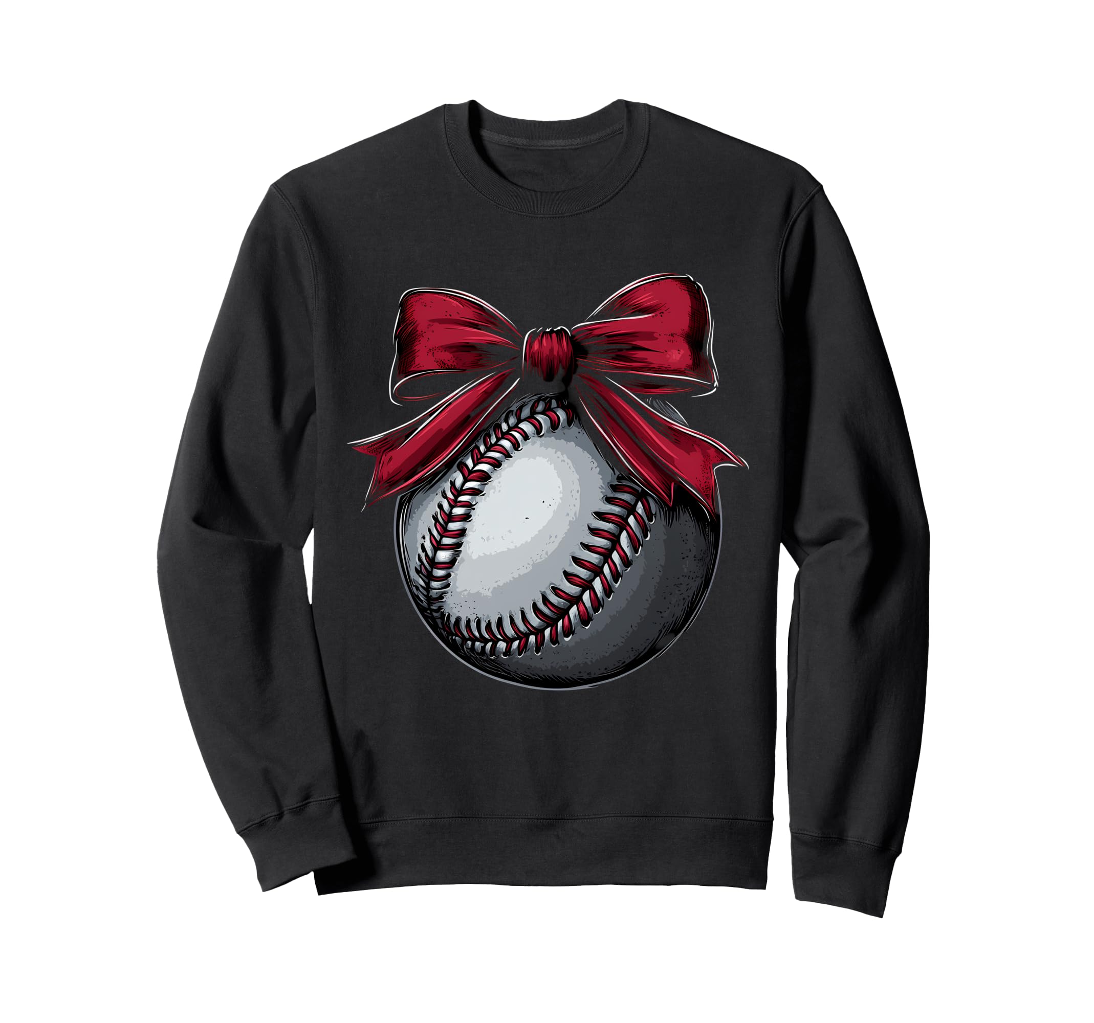 Baseball Coquette Bow Baseball Mom Sweatshirt - Custom Art Print Men Women - T-Shirt, Sweatshirt, Hoodie