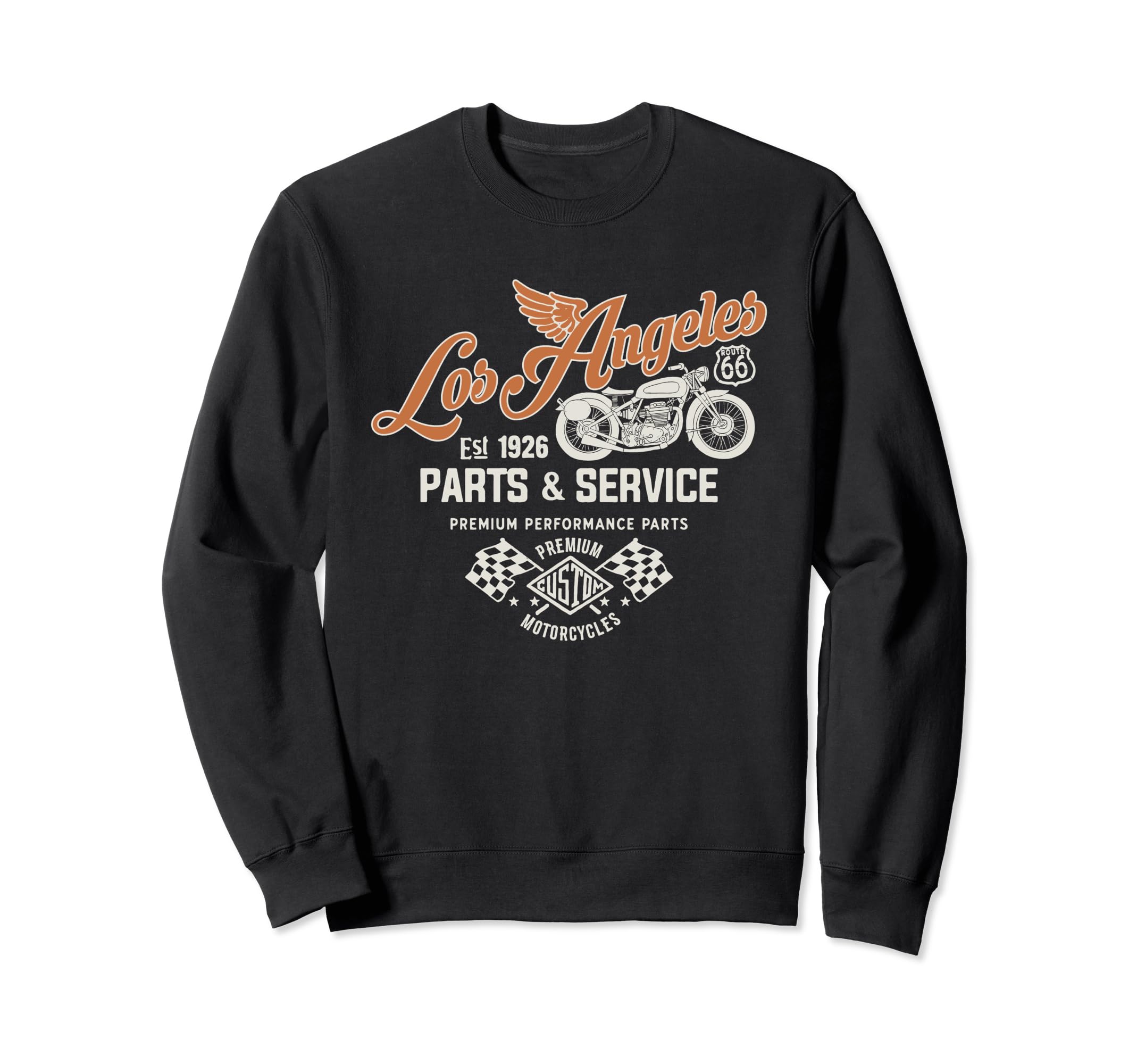 Route 66 Los Angeles Parts Service Sweatshirt - Graphic Print Unisex - T-Shirt, Sweatshirt, Hoodie