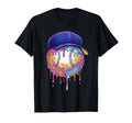 Baseball Drip Ice Cream Drip Baseball T-Shirt - Graphic Print for Adults - T-Shirt, Sweatshirt, Hoodie