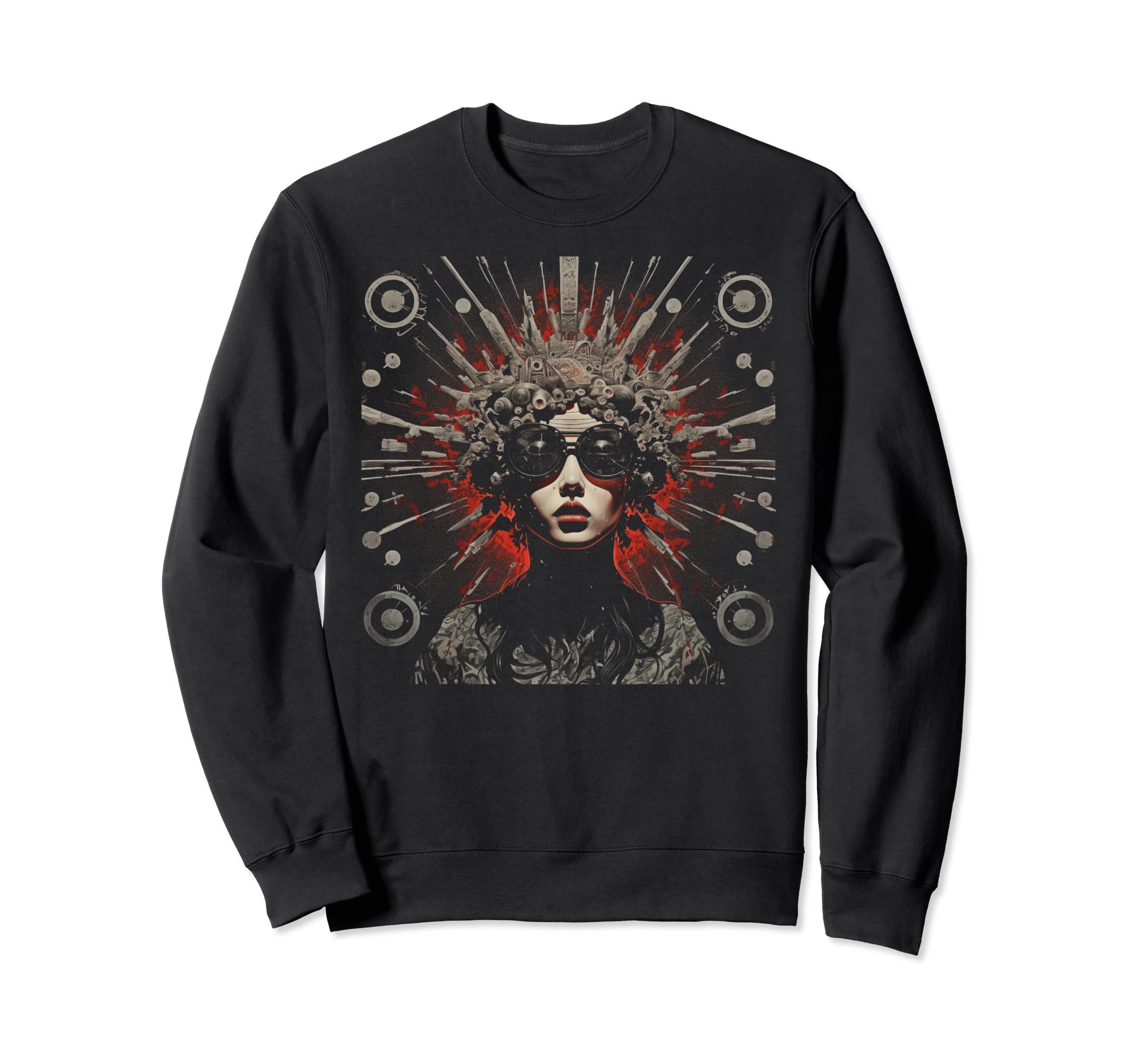 Japanese Y2K Aesthetic Surreal Sweatshirt - Aesthetic Graphic for Adults - T-Shirt, Sweatshirt, Hoodie