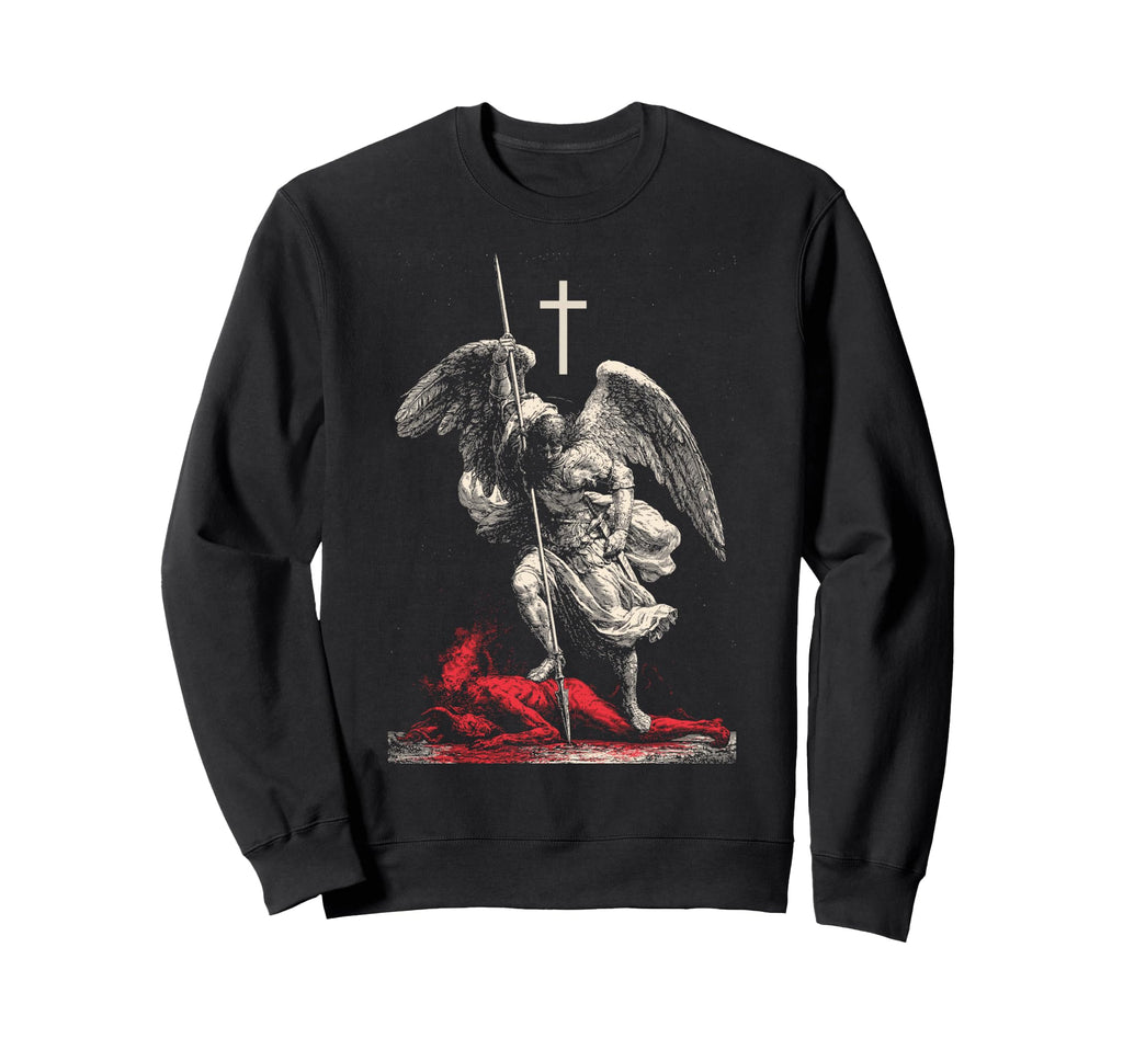 Saint Michael Archangel Urban Sweatshirt - Custom Art Print for Adults - T-Shirt, Sweatshirt, Hoodie
