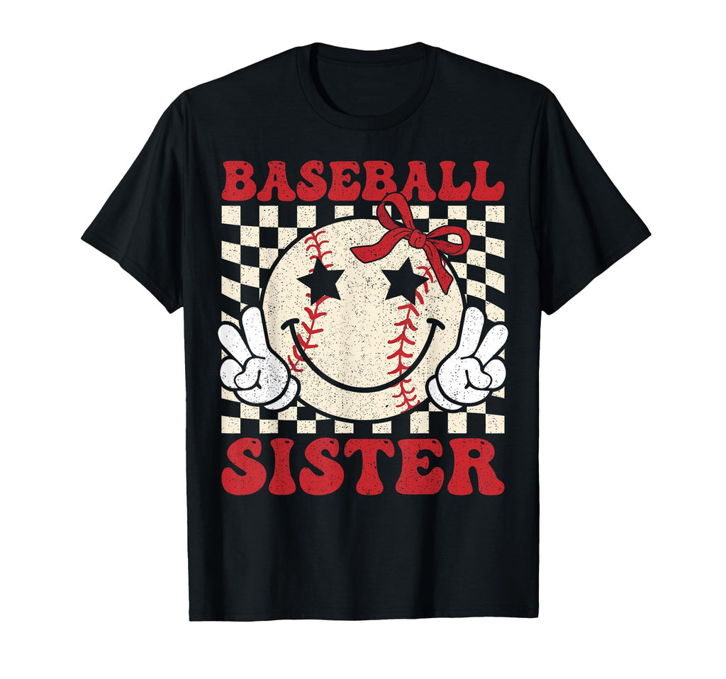 Baseball Sister Coquette Bow Sport T-Shirt - Streetwear Style for Adults - T-Shirt, Sweatshirt, Hoodie
