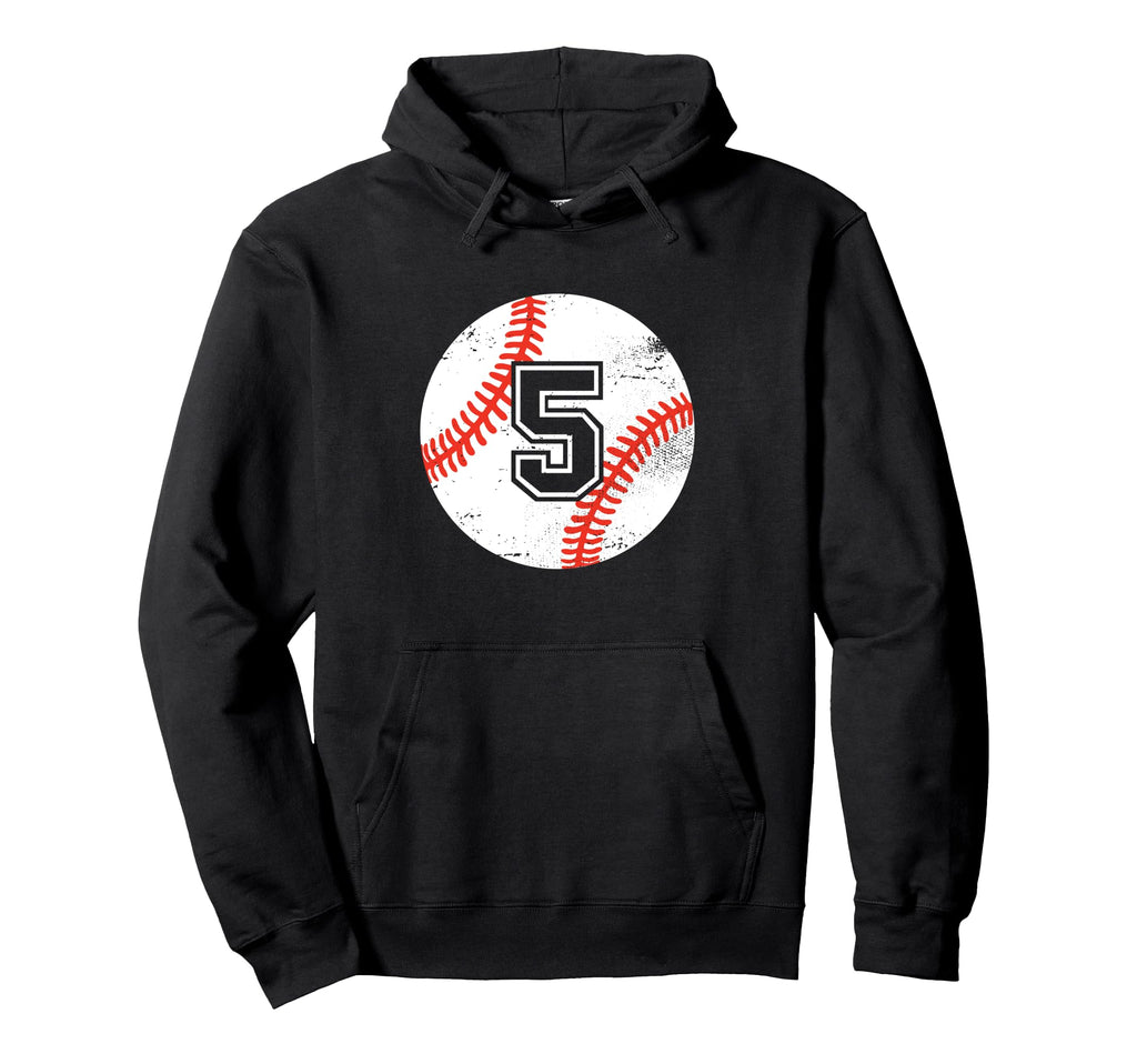 Baseball Player 5 Baseball Mom Dad Hoodie - Minimalist Print Men Women - T-Shirt, Sweatshirt, Hoodie