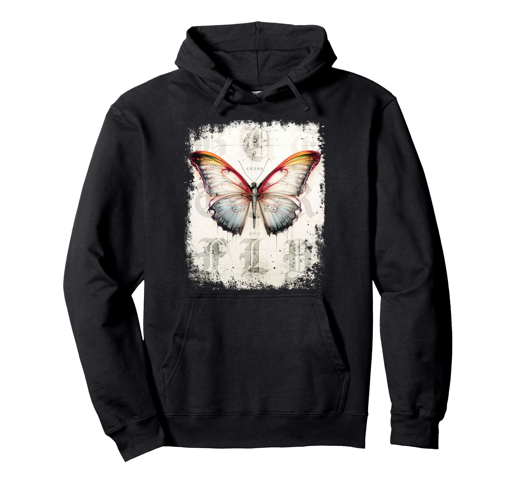 Y2K Streetwear Butterfly Hoodie - Unique Graphic for Adults - T-Shirt, Sweatshirt, Hoodie