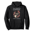 Photographer Coffee Camera Flowers Hoodie - Trendy Graphic Unisex - T-Shirt, Sweatshirt, Hoodie