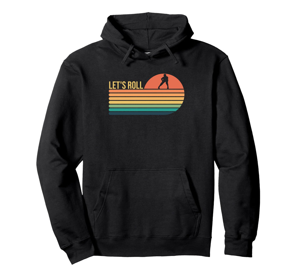Roller Skating Skate Skater Lets Roll Hoodie - Minimalist Print for Adults - T-Shirt, Sweatshirt, Hoodie