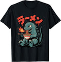 Funny Kaiju Eating Ramen - Adult & Kids T-Shirts, Sweatshirts & Hoodies apparel design preview 1