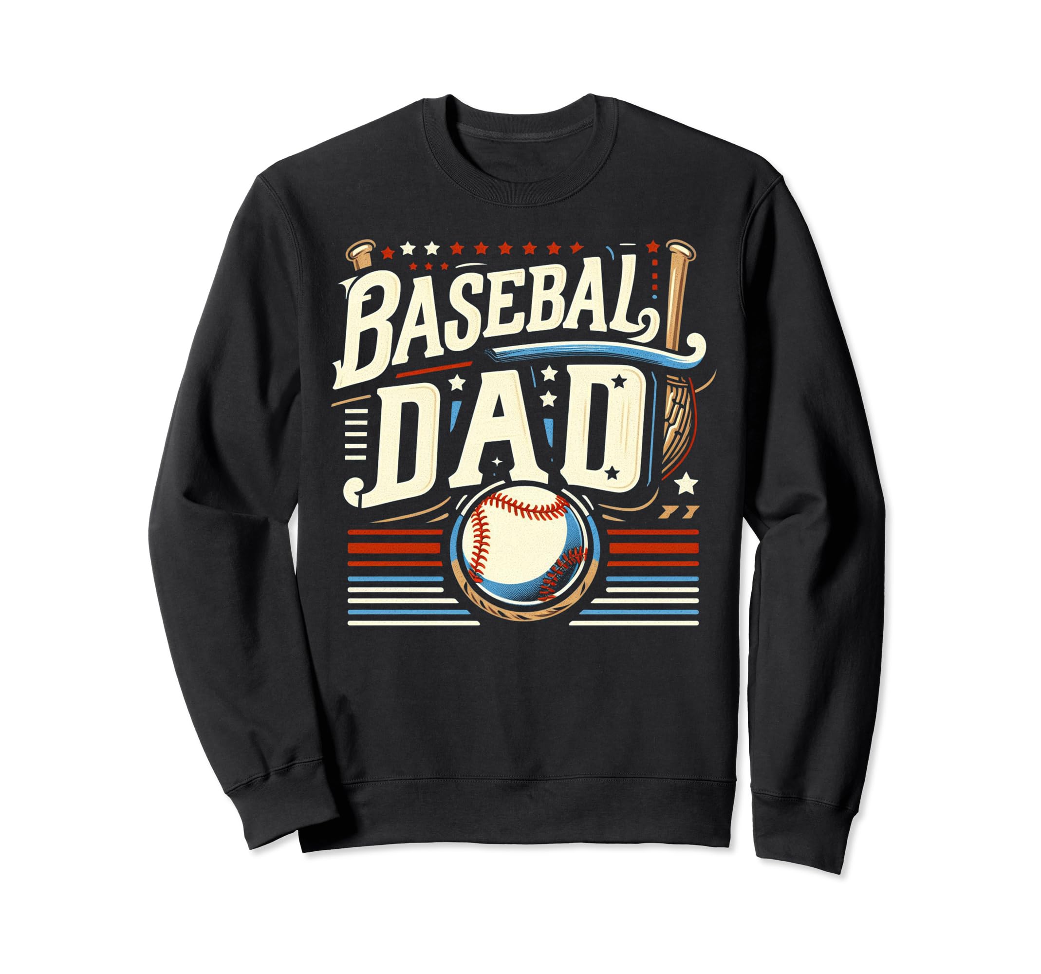Baseball Dad Fathers Day Sweatshirt - Streetwear Style Unisex - T-Shirt, Sweatshirt, Hoodie