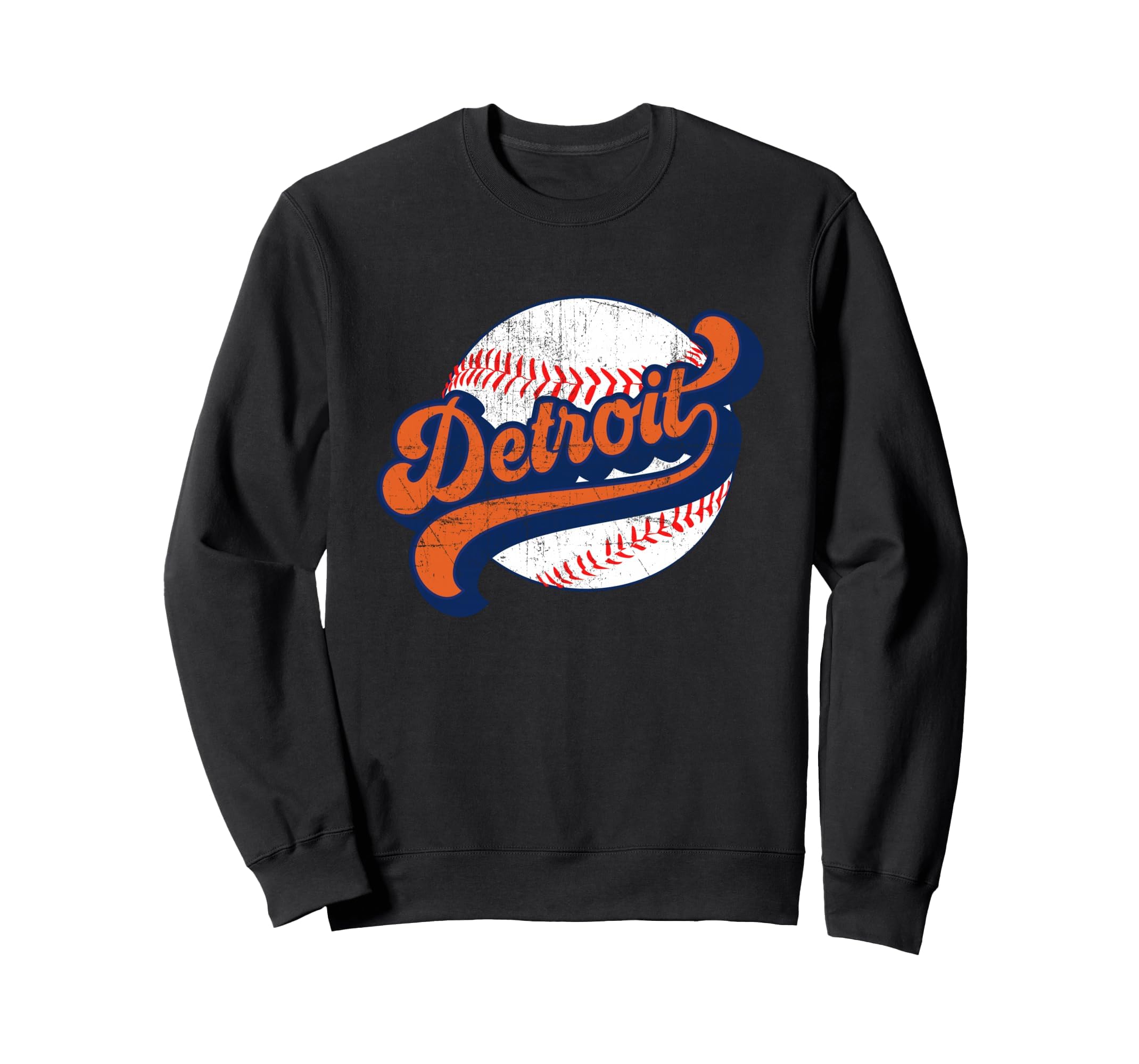 Detroit Baseball Sweatshirt - Graphic Print Unisex - T-Shirt, Sweatshirt, Hoodie