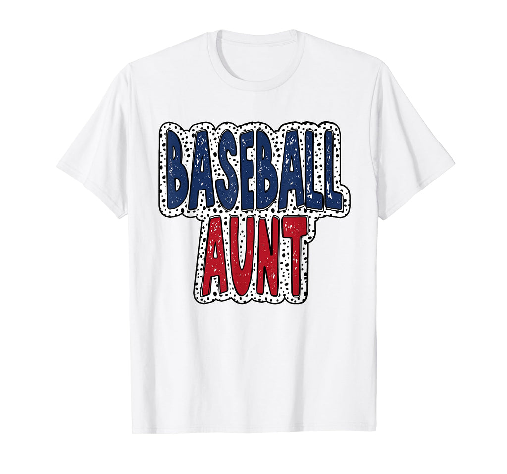 Baseball Aunt Crew Dalmatian Spots T-Shirt - Fun Novelty Design Unisex - T-Shirt, Sweatshirt, Hoodie