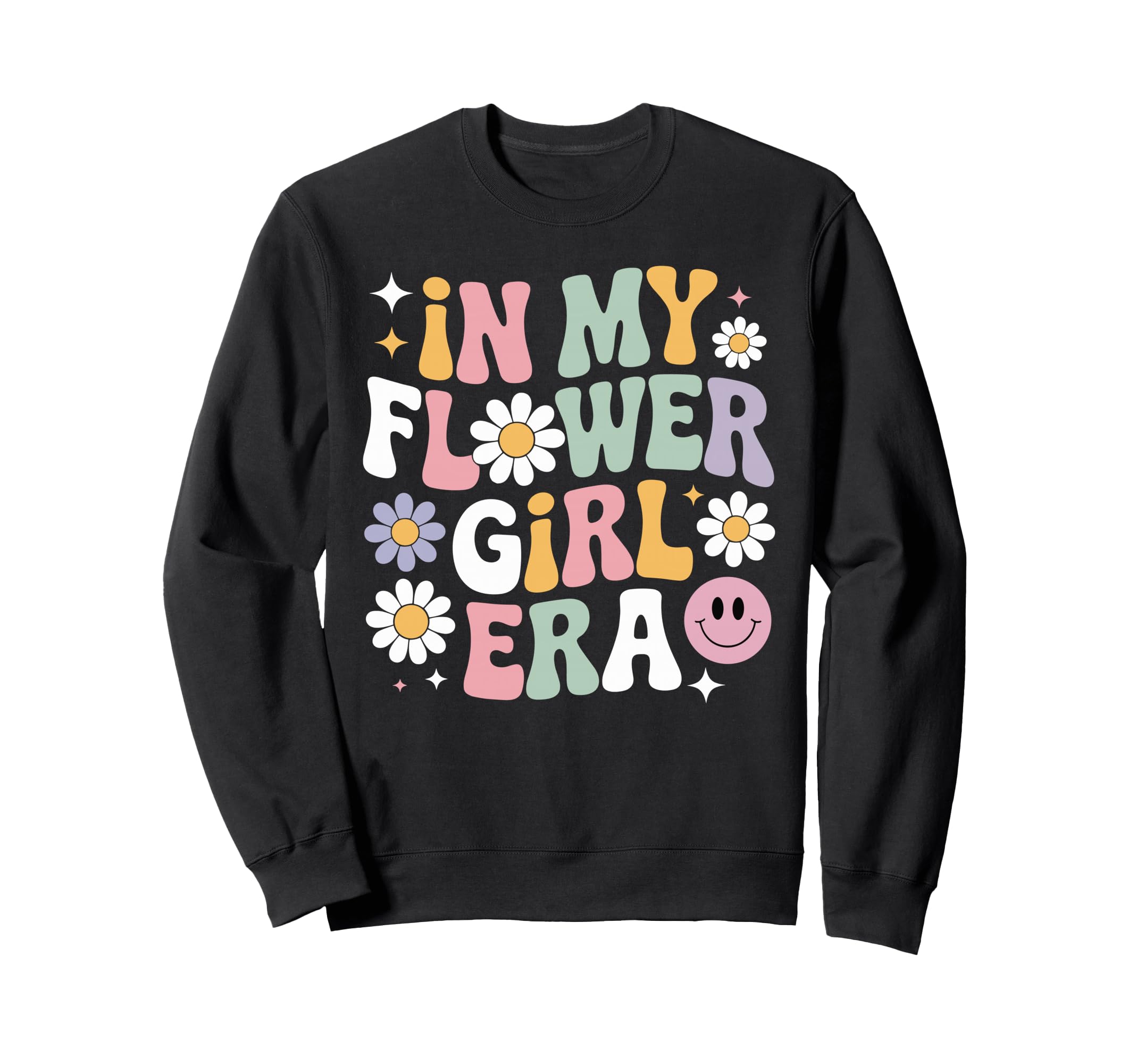 My Flower Era Wedding Party Boho Groovy Sweatshirt - Graphic Print Unisex - T-Shirt, Sweatshirt, Hoodie