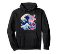 Happiness Great Wave Japanese Hoodie - Aesthetic Graphic Men Women - T-Shirt, Sweatshirt, Hoodie