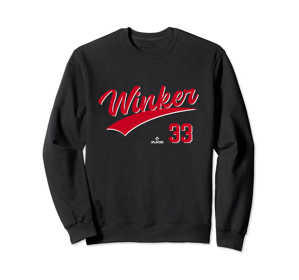 Jesse Winker 33 Cincinnati Mlbpa Sweatshirt - Minimalist Print Unisex - T-Shirt, Sweatshirt, Hoodie