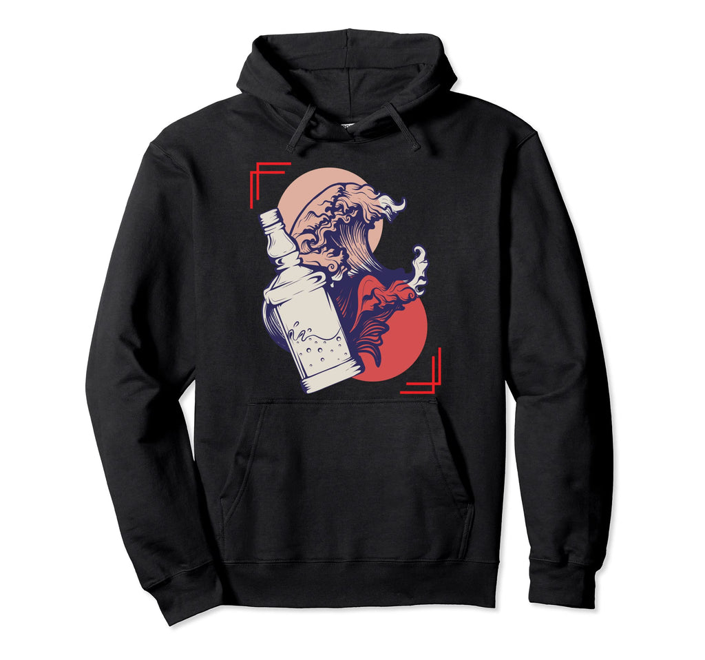 Japanese Wave Harajuku Vaporwave Hoodie - Fun Novelty Design Men Women - T-Shirt, Sweatshirt, Hoodie