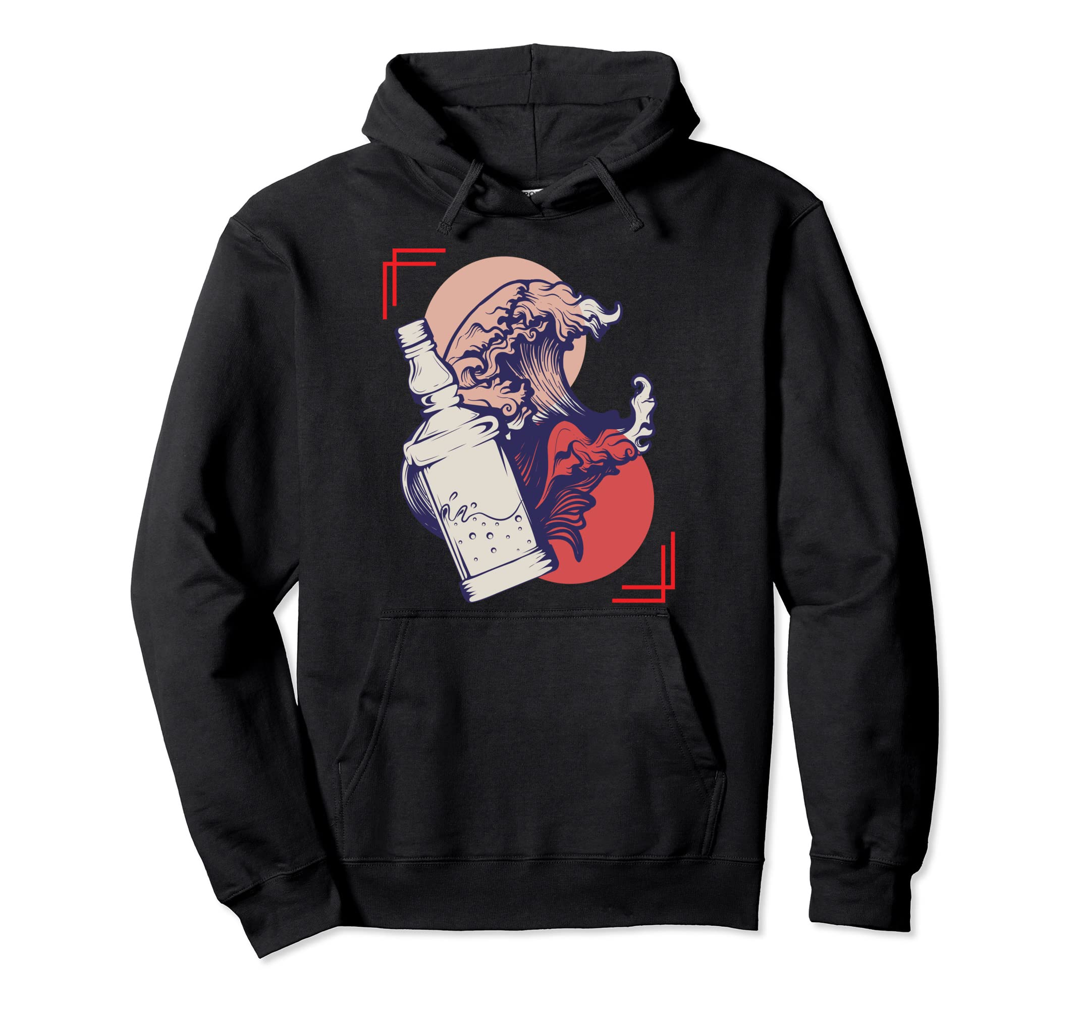 Japanese Wave Harajuku Vaporwave Hoodie - Fun Novelty Design Men Women - T-Shirt, Sweatshirt, Hoodie