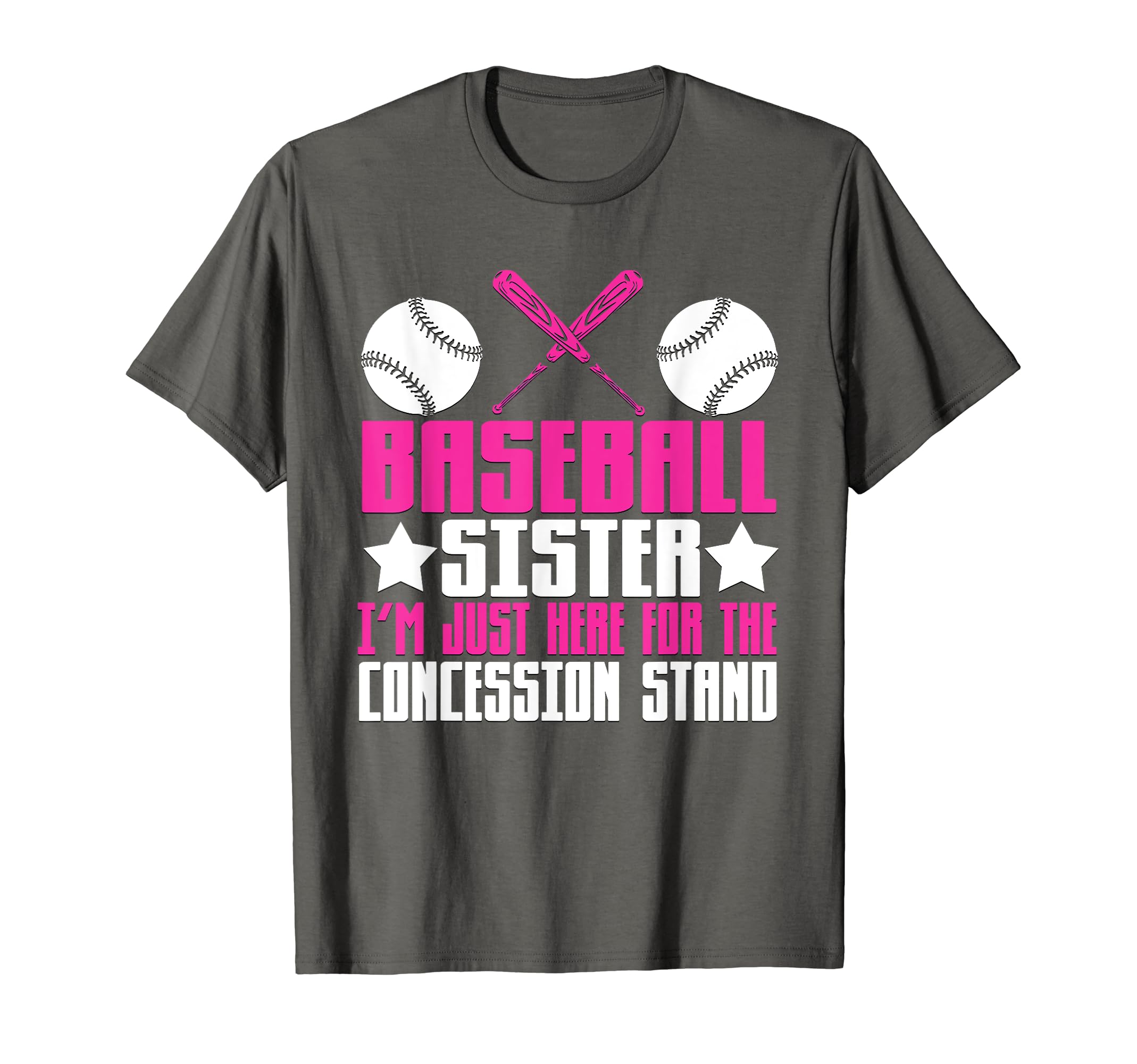 Baseball Sister Im Here T-Shirt - Casual Everyday Wear for Adults - T-Shirt, Sweatshirt, Hoodie