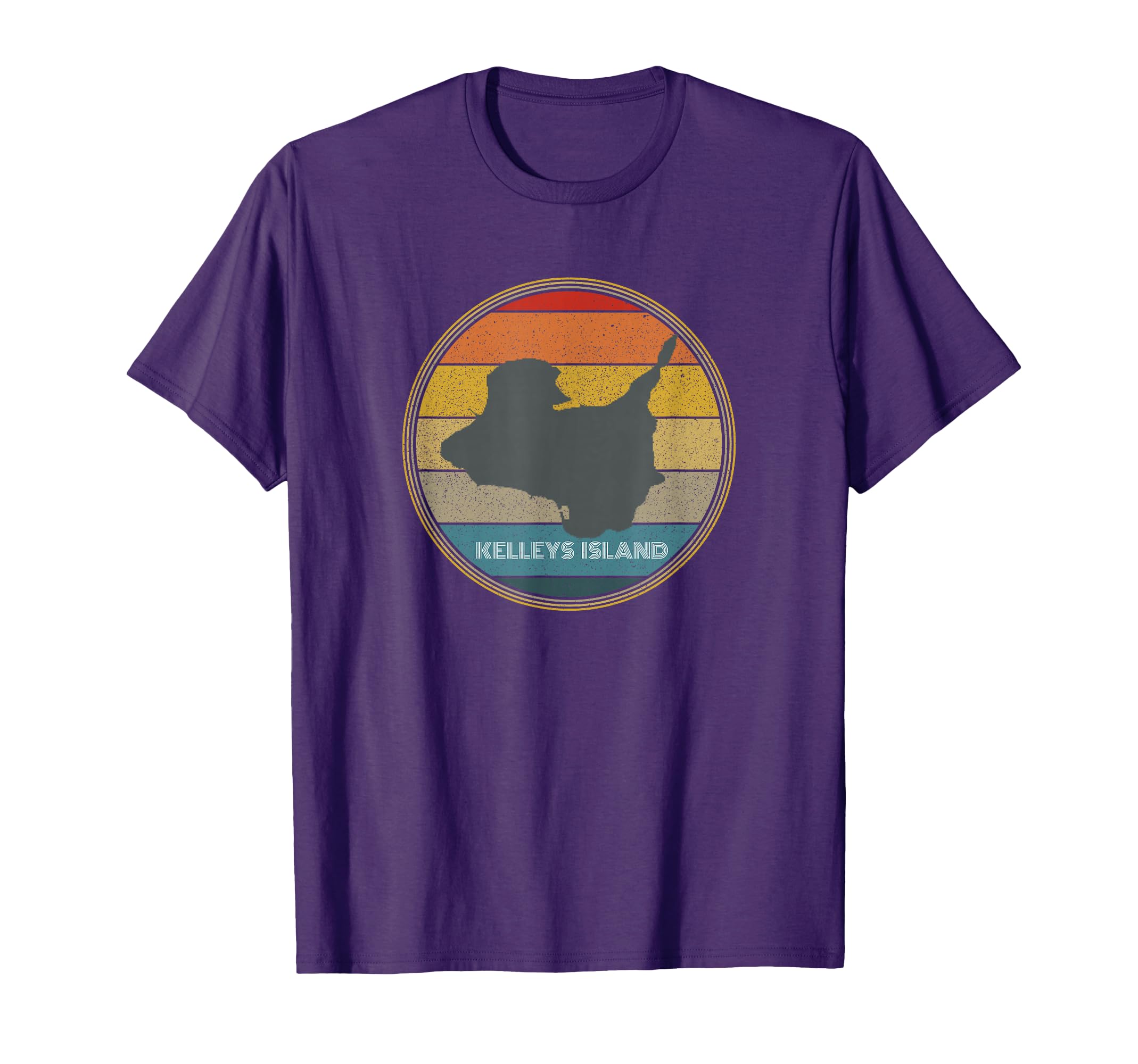Kelleys Island Silhouette Sunset T-Shirt - Custom Art Print Men Women - T-Shirt, Sweatshirt, Hoodie