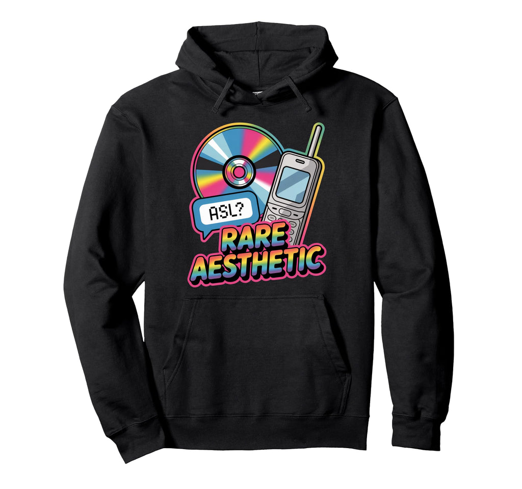 Rare Aesthetic Nostalgia Y2K Vibes Hoodie - Novelty Apparel Men Women - T-Shirt, Sweatshirt, Hoodie