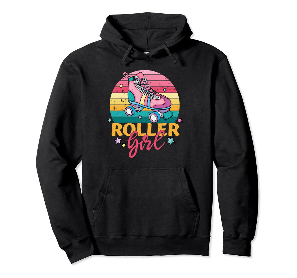 Rollerskates Funny 80S Roller Disco Hoodie - Trendy Graphic for Adults - T-Shirt, Sweatshirt, Hoodie
