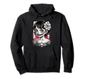 Horror Anime Goth Oni Mask Creepy Hoodie - Aesthetic Graphic Men Women - T-Shirt, Sweatshirt, Hoodie