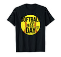 Softball All Day Mom Grandma Pitcher T-Shirt - Minimalist Print Men Women - T-Shirt, Sweatshirt, Hoodie
