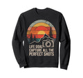 Photographer Camera Funny Sweatshirt - Minimalist Print for Adults - T-Shirt, Sweatshirt, Hoodie