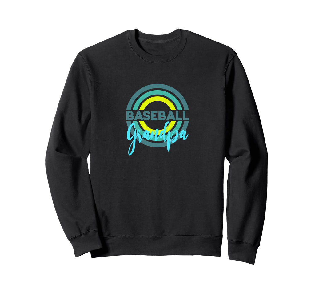 Baseball Grandpa Modern Baseball Circles Sweatshirt - Unique Graphic Unisex - T-Shirt, Sweatshirt, Hoodie