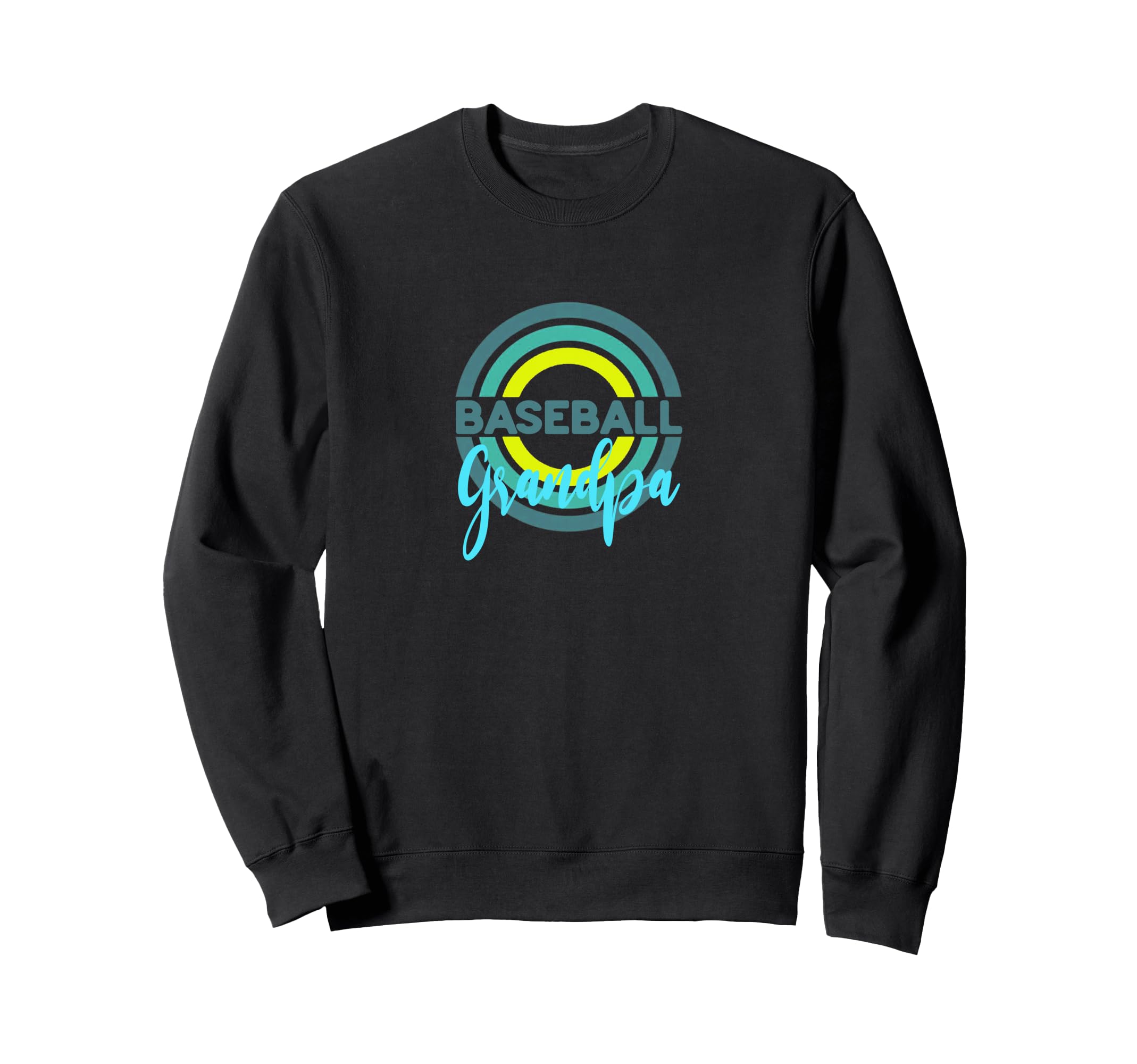 Baseball Grandpa Modern Baseball Circles Sweatshirt - Unique Graphic Unisex - T-Shirt, Sweatshirt, Hoodie