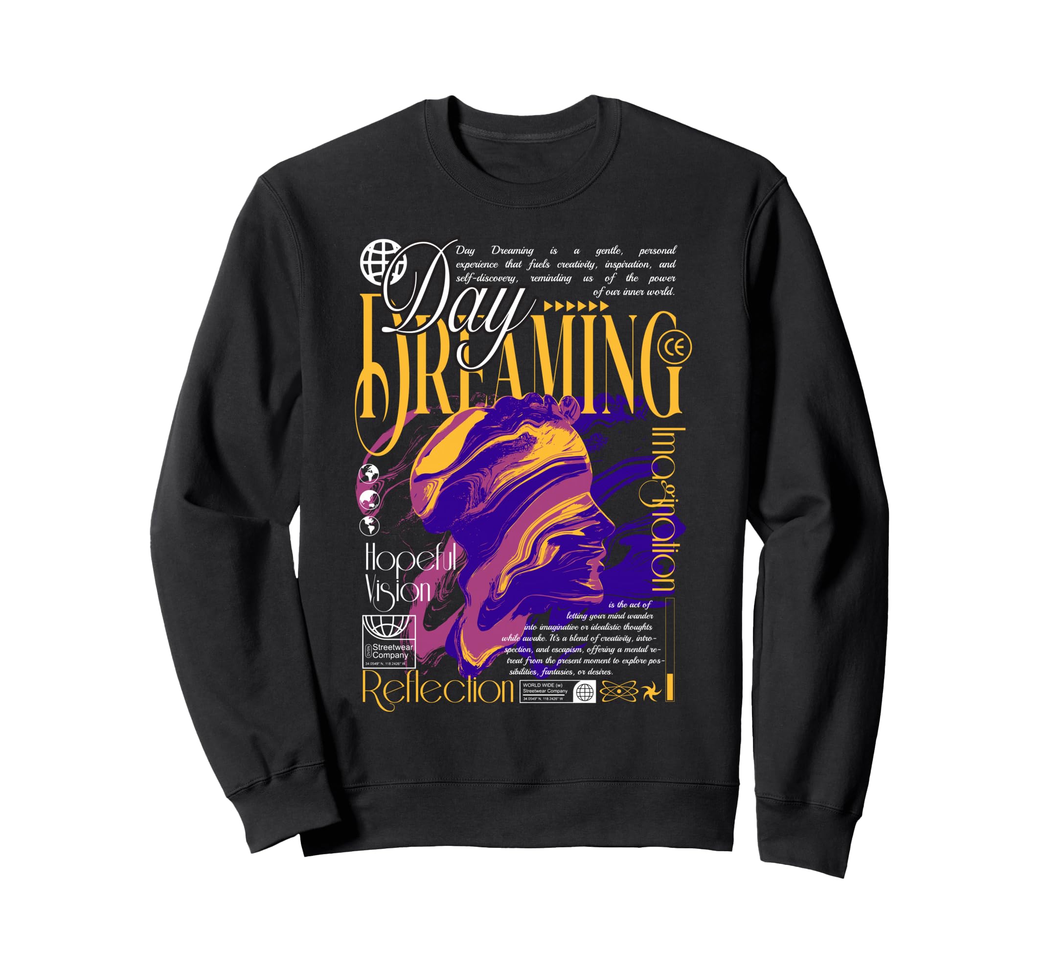 Y2K Dreaming Bold Urban Graffiti Sweatshirt - Unique Graphic Men Women - T-Shirt, Sweatshirt, Hoodie