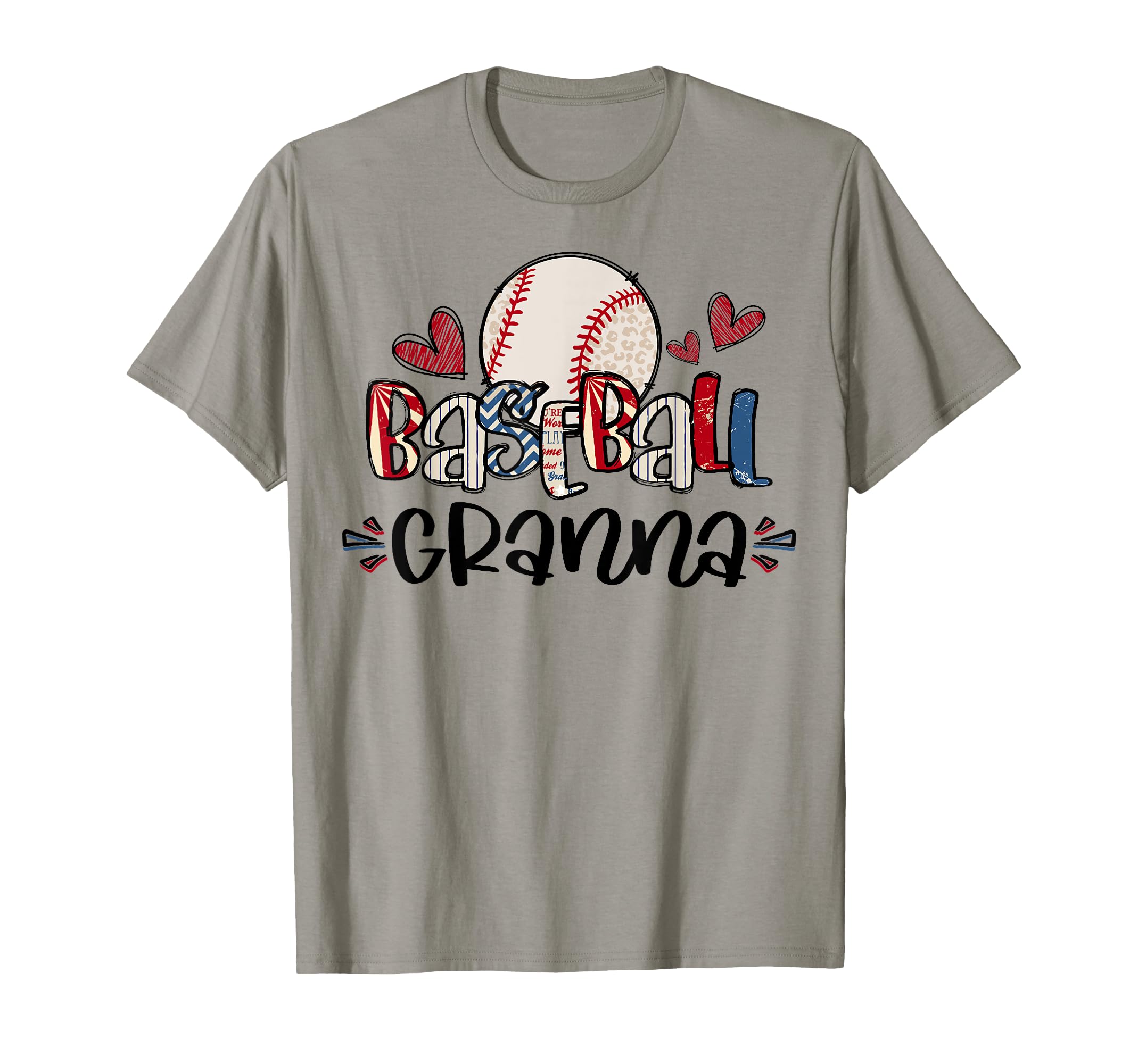 Baseball Granna Heart Proud Baseball Granna T-Shirt - Trendy Graphic Unisex - T-Shirt, Sweatshirt, Hoodie