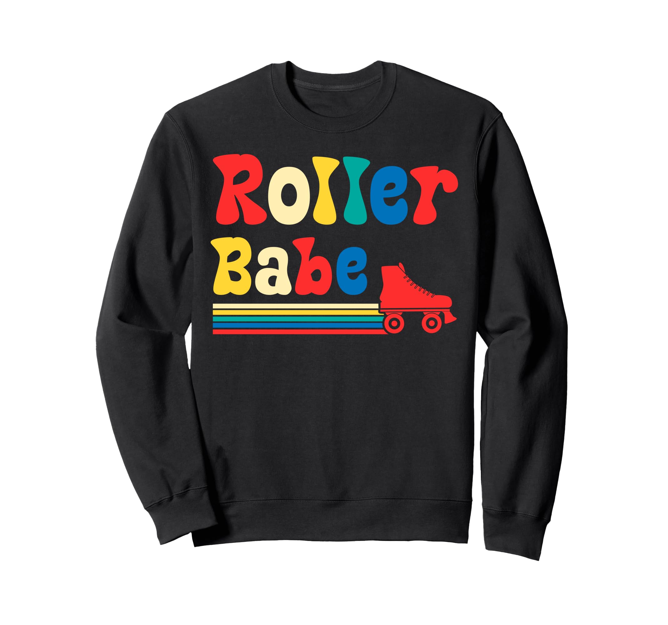 Roller Skating Skate 1970S Roller Babe Sweatshirt - Graphic Print Men Women - T-Shirt, Sweatshirt, Hoodie