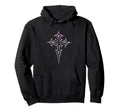 Gothic Cross Y2K Alt Aesthetic Emo Hoodie - Minimalist Print Unisex - T-Shirt, Sweatshirt, Hoodie