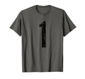 Number 1 One Distressed Sport Team T-Shirt - Graphic Print Men Women - T-Shirt, Sweatshirt, Hoodie