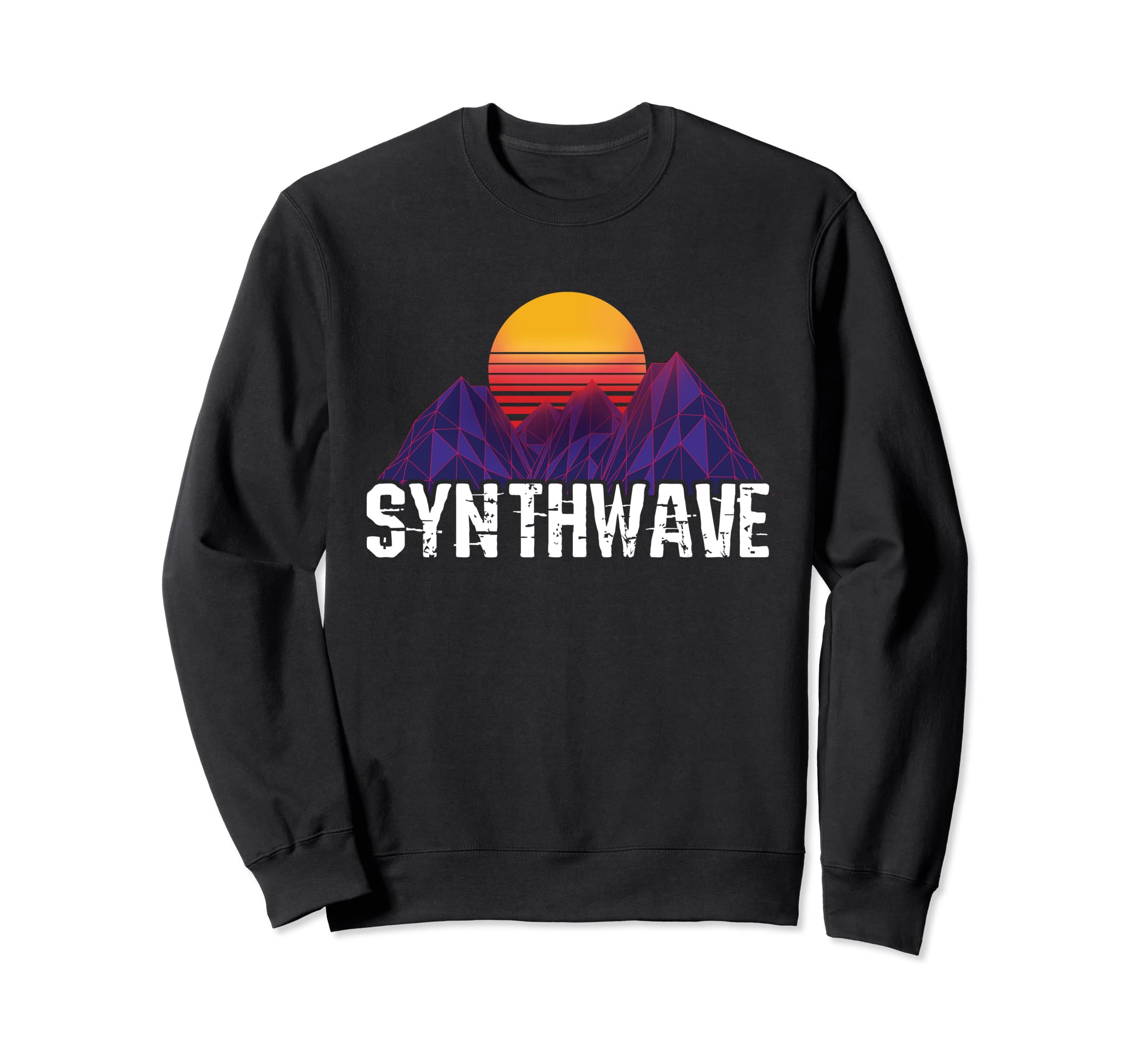 Synthwave Sunset Over Sweatshirt - Casual Everyday Wear Men Women - T-Shirt, Sweatshirt, Hoodie