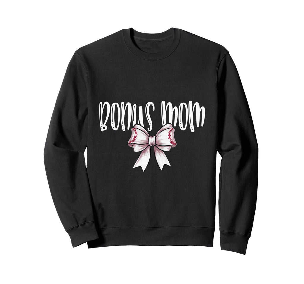 Coquette Baseball Bonus Mom Spirit Sweatshirt - Aesthetic Graphic Unisex - T-Shirt, Sweatshirt, Hoodie