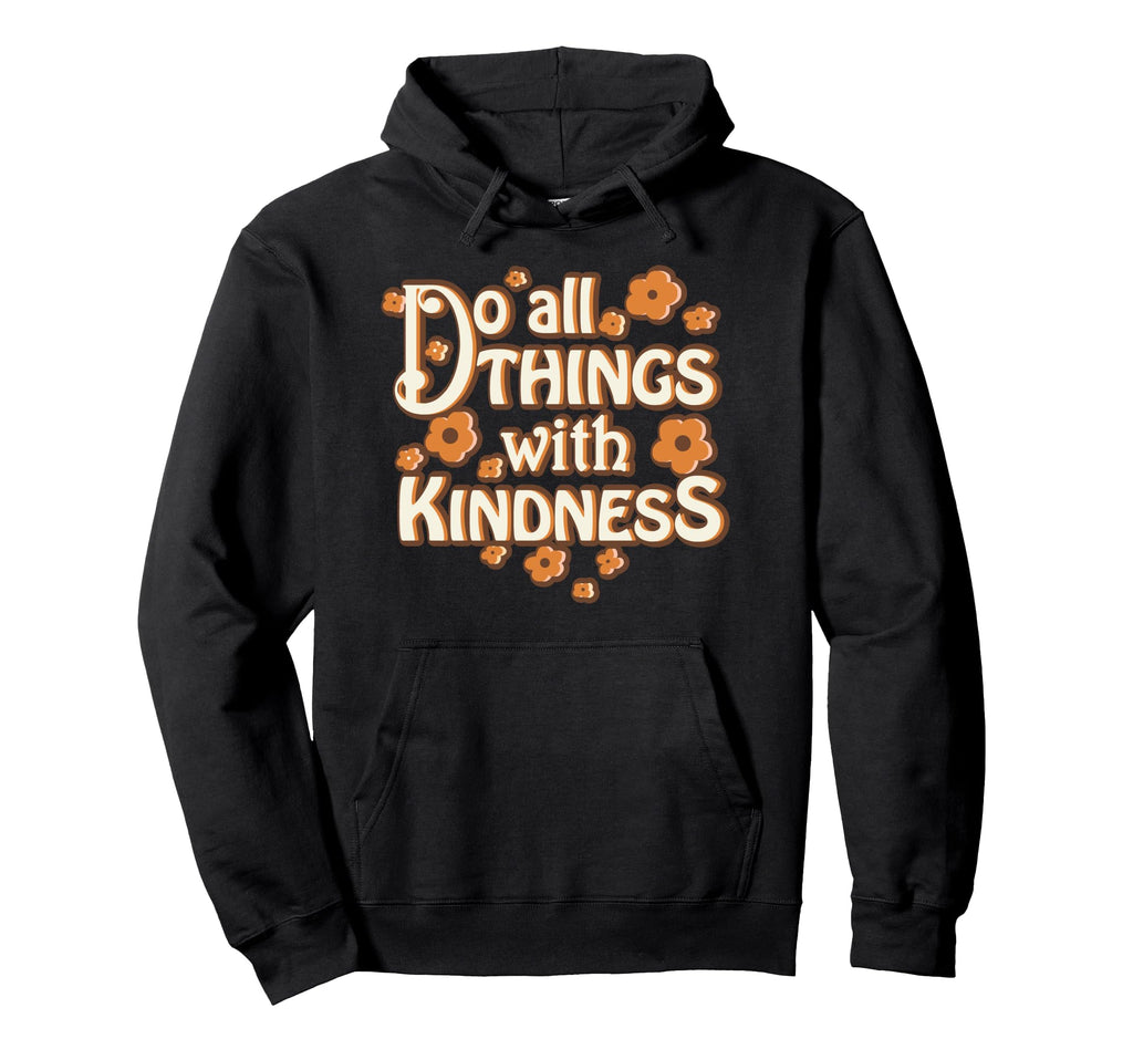 Kindness Glitch Hippie Boho 60S Floral Hoodie - Custom Art Print Men Women - T-Shirt, Sweatshirt, Hoodie