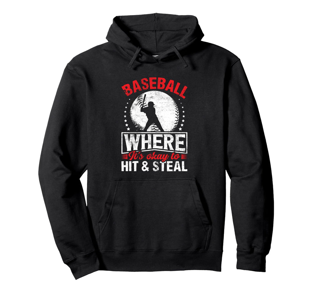 Funny Baseball Sport Baseball Mom And Hoodie - Trendy Graphic for Adults - T-Shirt, Sweatshirt, Hoodie