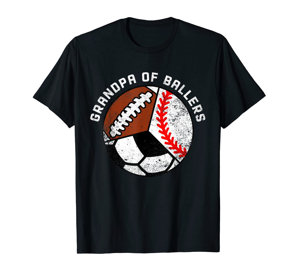 Mens Grandpa Ballers Funny Baseball T-Shirt - Graphic Print for Adults - T-Shirt, Sweatshirt, Hoodie