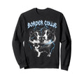 Border Collie 90S Heavy Metal Dog Sweatshirt - Unique Graphic for Adults - T-Shirt, Sweatshirt, Hoodie