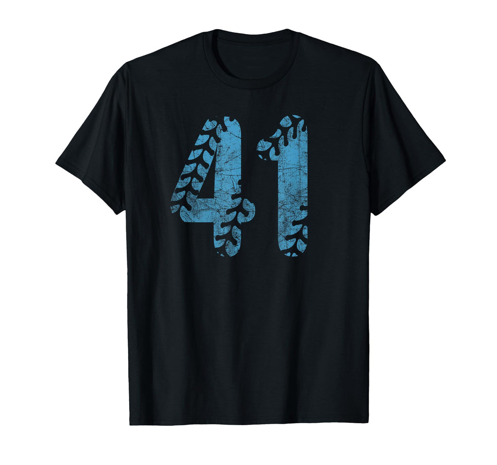 Baseball Softball Mom 41 Number Distressed T-Shirt - Graphic Print Unisex - T-Shirt, Sweatshirt, Hoodie