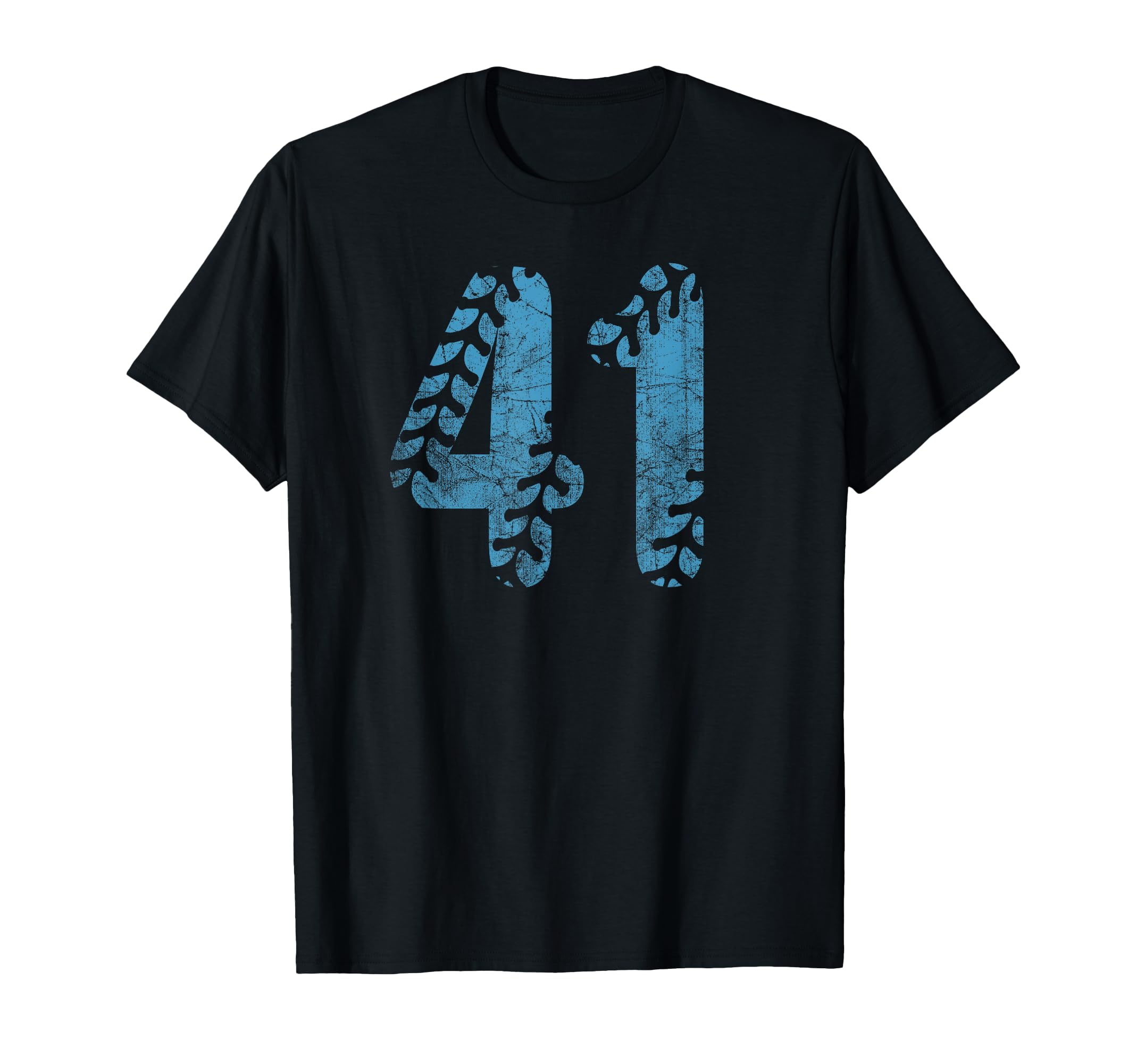 Baseball Softball Mom 41 Number Distressed T-Shirt - Graphic Print Unisex - T-Shirt, Sweatshirt, Hoodie