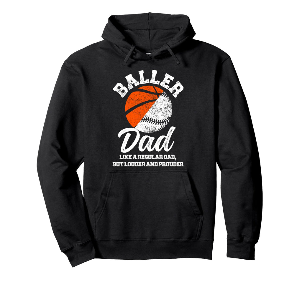 Baller Dad Definition Basketball Hoodie - Trendy Graphic for Adults - T-Shirt, Sweatshirt, Hoodie