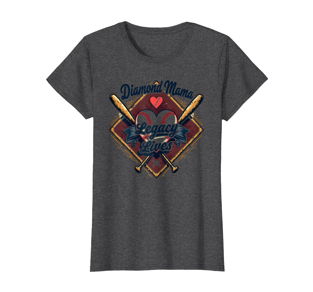 Diamond Mama Legacy Lives Baseball T-Shirt - Custom Art Print Men Women - T-Shirt, Sweatshirt, Hoodie