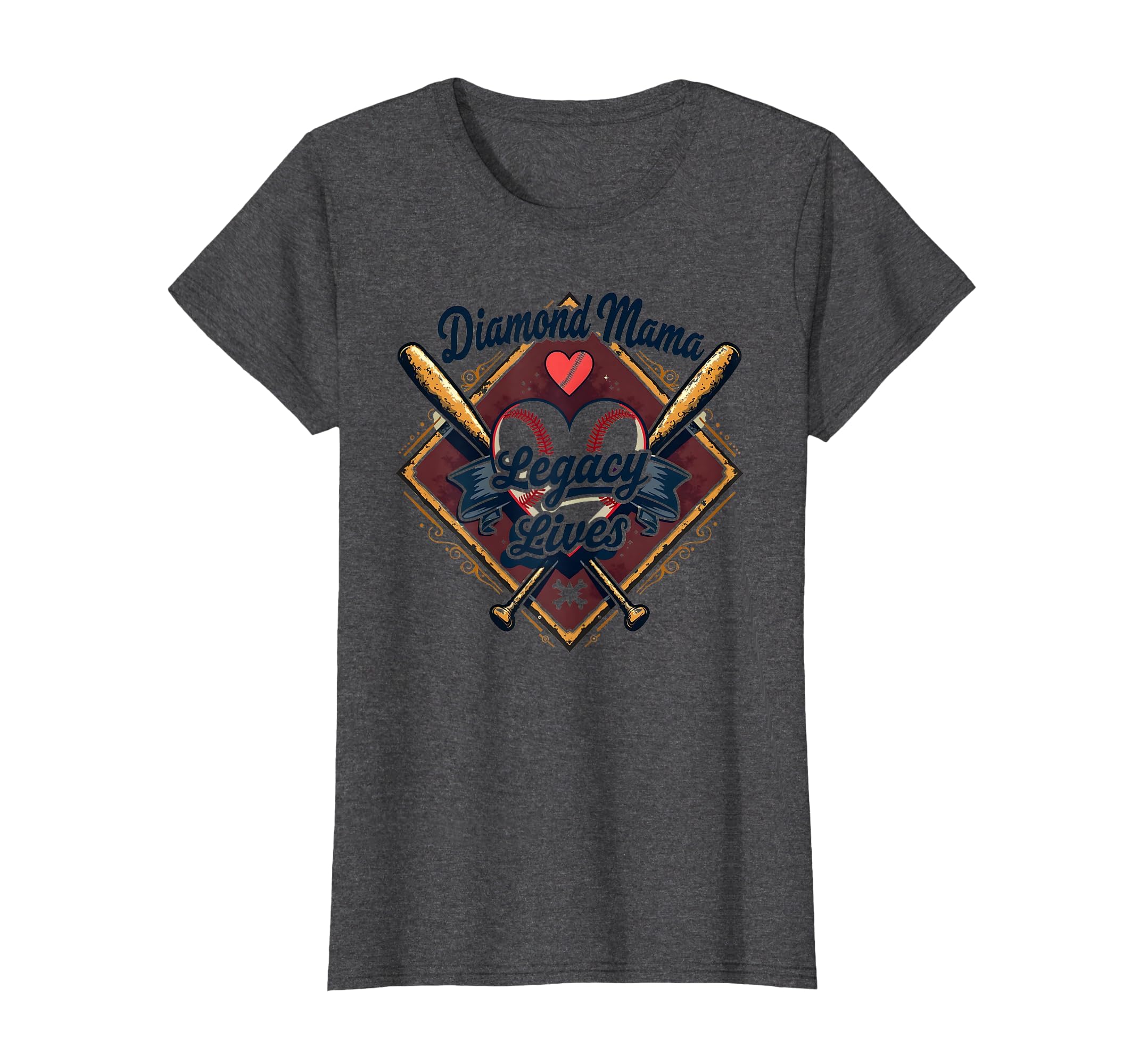 Diamond Mama Legacy Lives Baseball T-Shirt - Custom Art Print Men Women - T-Shirt, Sweatshirt, Hoodie