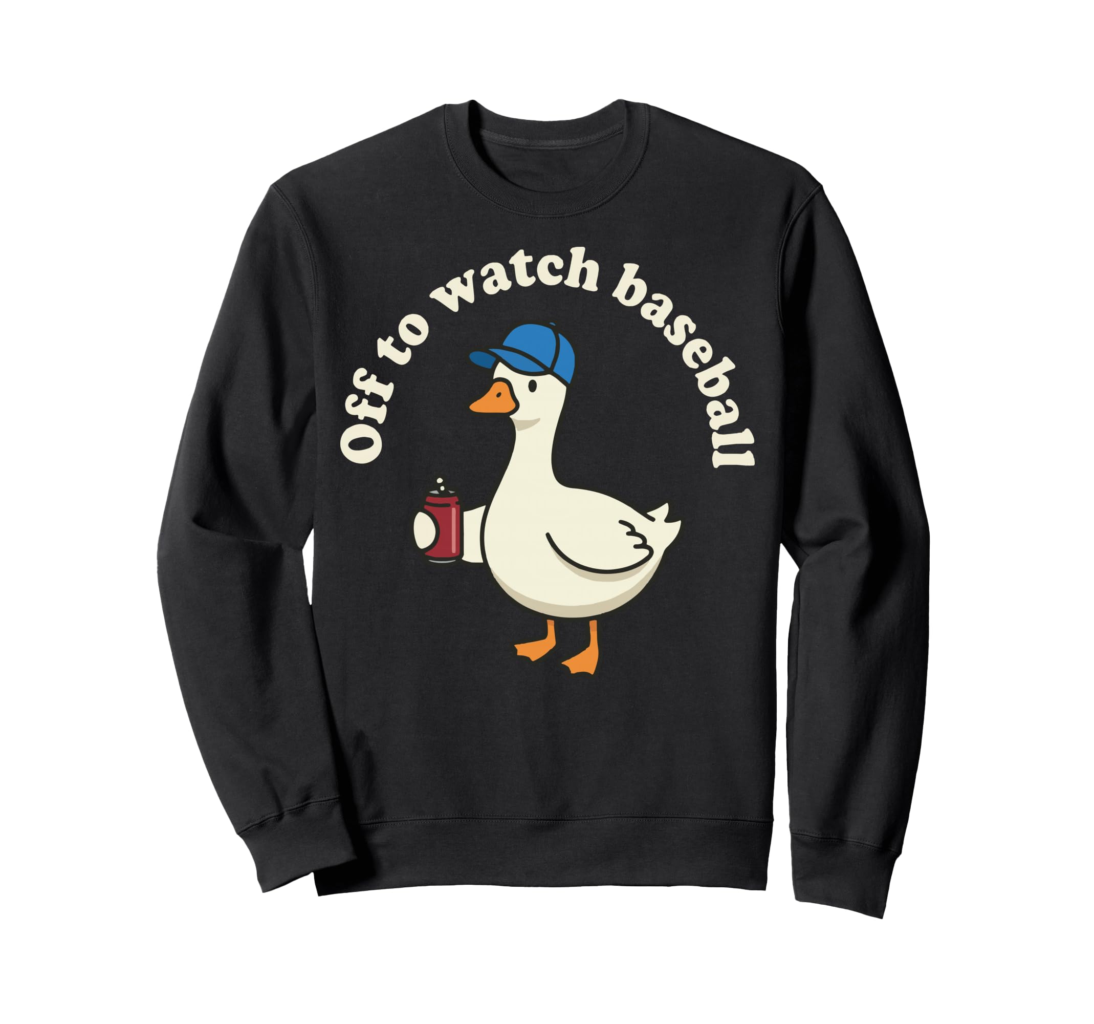 Off To Watch Baseball Sweatshirt - Novelty Apparel for Adults - T-Shirt, Sweatshirt, Hoodie