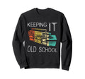 Keeping It Old School Boombox Sweatshirt - Fun Novelty Design Men Women - T-Shirt, Sweatshirt, Hoodie